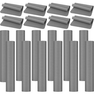 10 Pack Yoga Mats Bulk, 68'' x 24'' x 4mm Thick Yoga Mats for Kids and Adult Gym Mats Bundle Latex Free Exercise Mats with Non Slip Texture for Outdoor Yoga, Pilates or Workout (Gray)