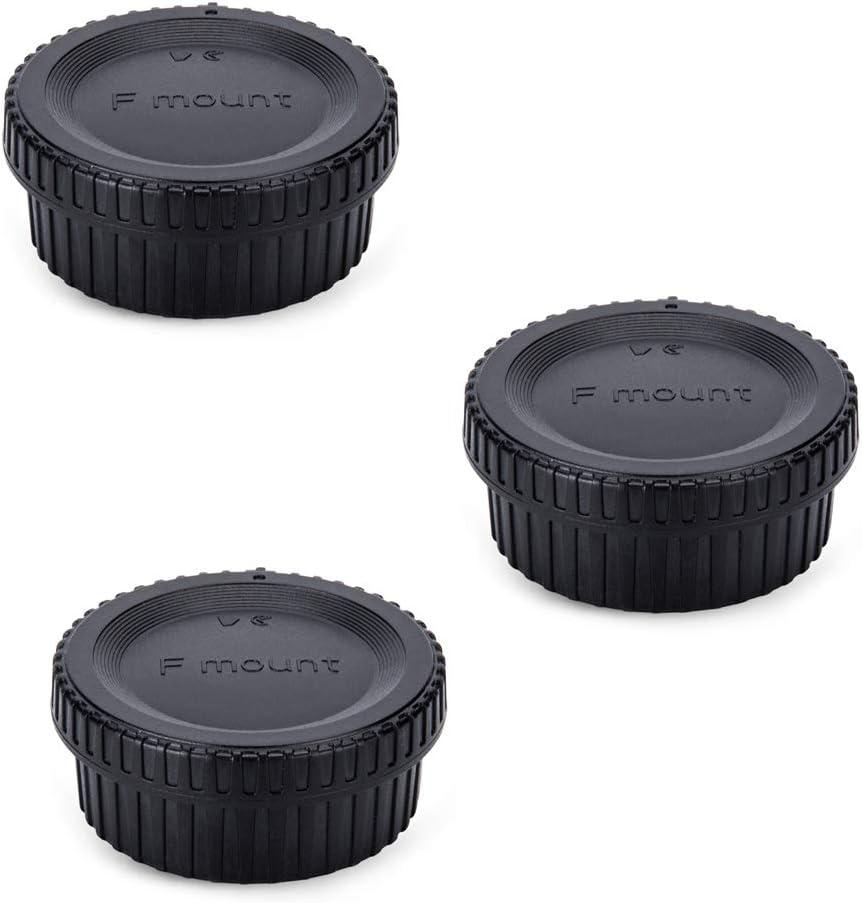 Rear Lens Cap & Body Cap Cover for Nikon F Mount Camera D3500 D3400 D3300 D3200 D3100 D3000 D7500 D7200 D7100 D5600 D5500 D5300 D5200 D5100 D5000 D780 D850 D810A D810 D750 D6 D5 D4s D4-3 Packs