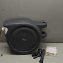 Retractable Garden Hose Reel 1/2"x130 ft, Automatic Hose Reel with 7 Pattern Nozzle,Any Length Lock Wall Mounted &180 Deg Swivel (Gray)