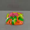 60 Pcs Plastic Whistles Bulk Colorful Siren Whistles Toy Loud Noisemaker Birthday Party Favors Piata Goodie Bag Fillers Games Prizes Assorted Colored Supplies