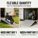 29" x 24" Heavy Duty Shed Ramp for Riding Mower, 1000 lbs Capacity Lawn Tractor Loading Ramp, Anti-Slip Metal Ramp for ATV, Motorcycle, Snow Blower & Garden Equipment, 1PC