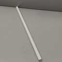 IWIWE 24 Inch Towel Bar Replacement Rod for Ceramic Holder - Spring Loaded Adjustable Square Plastic Towel Rod for Bathroom and Kitchen Porcelain Holders (White Reliable Plastic)