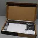 Single LCD Computer Monitor Free-Standing Desk Stand Mount Riser for 13 inch to 32 inch screen with Swivel, Height Adjustable, Rotation, Vesa Base Stand Holds One (1) Screen up to 77Lbs(HT05B-001)) (Black)