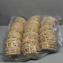 Sintuff 60 Pack Woven Basket Round Bamboo Gift Baskets, Wicker Berry Bread Fruit Basket Food Storage Serving Baskets for Picnic Kitchen, Restaurant, Centerpiece Display, Party, Wedding (Small)