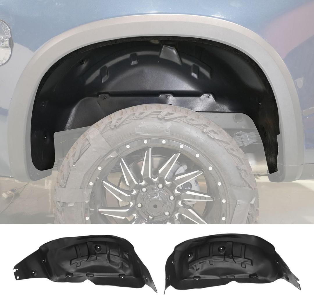 5.8FT Rear Wheel Well Guard Compatible with 2019-2026 Chevy Silverado 1500 Rear Wheel Well Liners Tire Inner Fenders Replacement for 2019-2026 Chevy Silverado Accessories