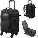 star cloud Rolling Backpack with Wheels - Water-Resistant, Comes with 2 Extra Replacement Wheels, Airline Approved Travel Luggage, Ideal Carry-On Suitcase (Carry on - 20inch)