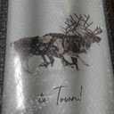 LITIVY Christmas Wall Art Prints - Set of 3 Santa Claus with Sleigh Deer for Home Decor - Xmas Sign - 12x16in - Black