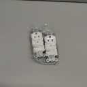 BESTTEN 2 Pack Combination Toggle Light Switch and Duplex Receptacle Outlet, Single Pole Toggle Wall Switch, Grounded Outlet, Combo Style, 15 Amp, Wall plate Included, UL Listed, White