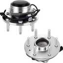 ECCPP 2pcs Front Wheel Hub Bearing Assembly for Chevy Express Silverado1500, GMC Savana 1500 Sierra Yukon Cadillac Escalade 6 lugs W/ABS 515054, 2WD Only
