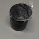 Q-tip Holder Square Cotton Swab Holder with Lid Resin Cotton Ball Canister Jar Cosmetics Makeup Countertop Organizer Containers Canister Apothecary Jar, Matte Black