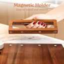 SMIRLY Charcuterie Boards Set - Large Acacia Cheese Board Set - House Warming Gifts New Home, Wedding Gift for Couple, Bridal Shower Gift, Birthday Gifts for Women