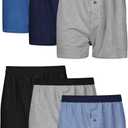 Hanes Men's ComfortSoft Underwear Boxers, Soft Knit Moisture-Wicking Jersey Boxers, Multipack (Colors May Vary), (Medium)