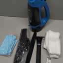 3 in 1 Rechargeable Window Vacuum Squeegee Cordless with 10 inch Blade, Window Cleaner for Efficiently Spraying, Wiping and Vacuuming Windows, Mirrors, Shower Glass, Tiles and Countertops, Blue