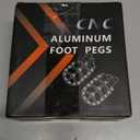 AnXin Foot Pegs Motorcycle Universal CNC Footpeg for RM DRZ JR 50-125cc CT100U Mini Bike SSR Apollo RFZ TaoTao Lifan Kayo Coolster Pit Bike - Gold