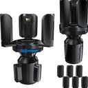 IPOW 2Pack Car Cup Holder Expander with Adjustable Holder & Base, Compatible with Yeti Ramblers, Hydro Flasks Most Coffee Mugs Bottles & Cups