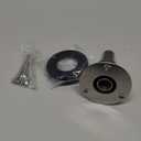 OCEANBROAD Stainless Steel 316 Thru Hull Exhaust, Fitting 22mm/24mm Hose Pipe Marine Exhaust Port for Webasto, Planar, Eberspacher, Chinese Diesel Parking heaters, with Bolts and Nuts