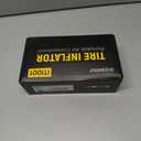 150 PSI Tire Inflator Portable Air Compressor, 12V DC Auto Shutoff Air Pump with Digital Pressure Gauge and Emergency LED Light for Car Tires, Bicycle & Balloons, Black