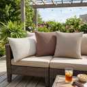 SYSLOON Outdoor Pillow Covers 20x12 Inch Set of 2,Waterproof Pillow Covers for Summer Patio Tent Balcony Couch Sofa Pillow Covers Home Decor,Light Gray