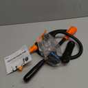 3GPM Portable Fluid Transfer Siphon Pump with Oil Pipeline(Orange Red)