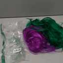 Rookea 2 Pack Colored Bob Wigs and Heart Sunglasses, Green Light Purple Short Straight Bob Wig with Bangs Neon Party Colorful Synthetic Hair for Women Men Halloween Costume Bachelorette Party Favors