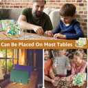 Wooden Puzzle Storage Rack Jigsaw Puzzle Holder Rack for Puzzle Easel Board Easy to Install Wood Display Stand 11.10 inch Organizer Shelf for Adults Craft C Collection Lovers C-1