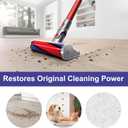 Soft Roller Head Replacement Parts Compatible with Dyson V7 V8 V11 V15 Brush Head Replacement Vacuum Cleaner Soft Rollers Floor Nozzle, Brush Bar Replacements.