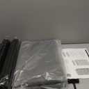 Portable Closet for Hanging Clothes, Portable Wardrobe Closet with Cover, 4 Storage Shelves, 2 Hanging Rods and 8 Side Pockets, Easy Assembly and Sturdy Free Standing Closet for Bedroom, Grey