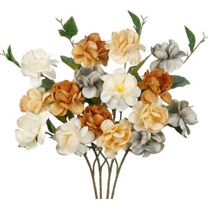 CISDUEO 4 Pcs Silk Peonies Artificial Flowers Long Stem Artificial Peonies Fall Bouquet Faux Flowers Bulk with Stems for Vase Floral Arrangements Table Centerpieces Wedding Party Farmhouse Decoration (Gray, Orange, Beige, Light Yellow) CISDUEO 4 Pcs Silk Peonies Artificial Flowers Long Stem Artificial Peonies Fall Bouquet Faux Flowers Bulk with Stems for Vase Floral Arrangements Table Centerpieces Wedding Party Farmhouse Decoration (Gray, Orange, Beige, Light Yellow)