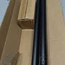 6 x Industrial Curtain Rods for Windows 48 to 84 Inches, Blackout Wrap Around Curtain Rod, for Indoor and Outdoor, 7/8 Inch Diameter, 35 to 75 Inches, Black