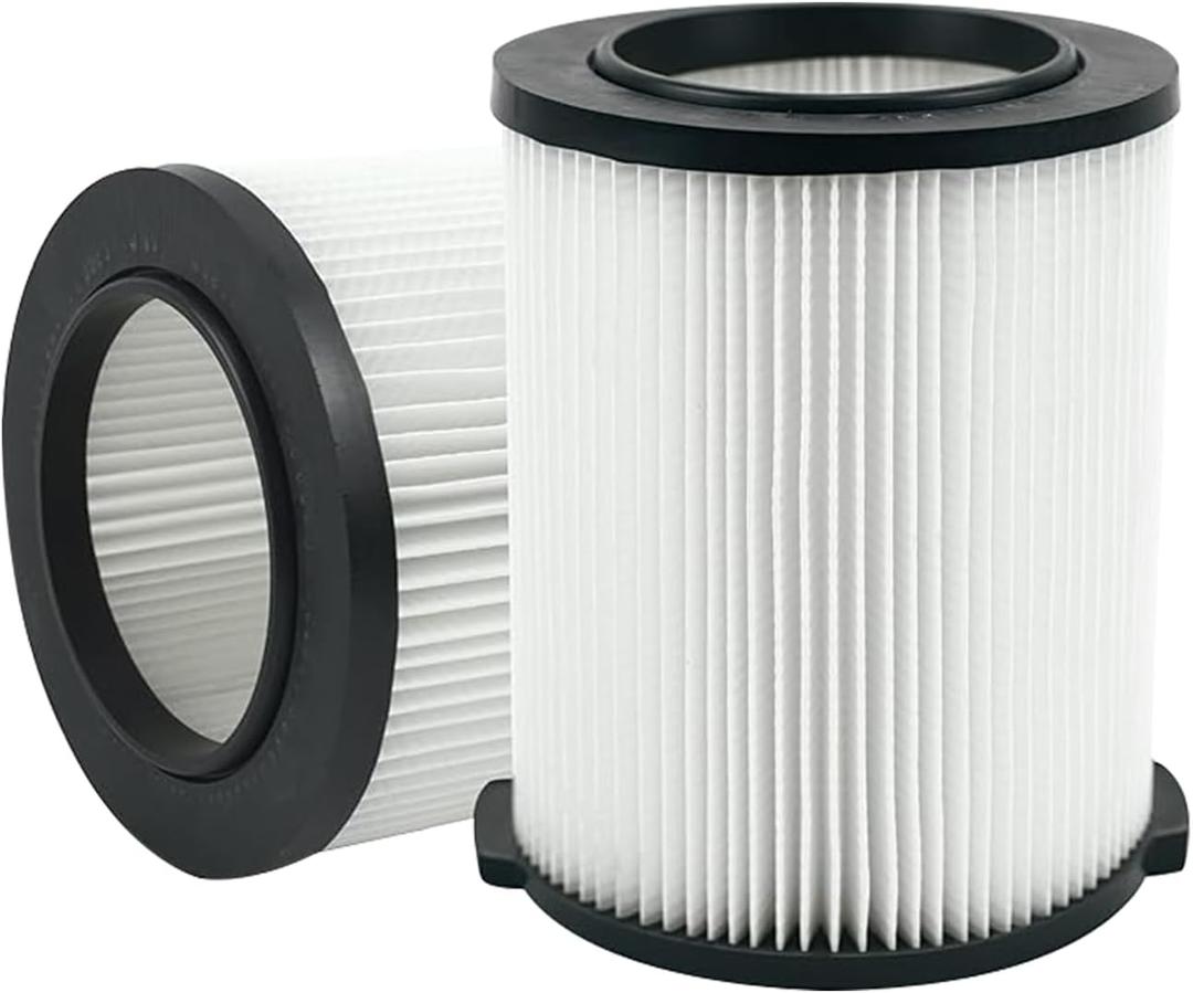 ATXKXE VF4000 Wet or Dry Replacement Filter for 5-20 Gallon Vacuums WD5500 WD0671 WD6425 WD7000 WD1280 WD1851 WD1680 WD1956 RV2400A, VF4000 Filter 2 Pack