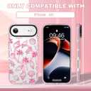 ZIYE Clear Case for iPhone Air Compatible with Magsafe, Pink Sea Shell Design Shockproof Soft TPU Bumper Hard PC Protective for Women Girls Magnetic Cover