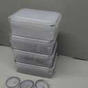 JSCARES 44 PCS Food Storage Container with Lid (22 Lids & 22 Containers) - Leakproof Meal-Prep Containers for Kitchen Storage Reusable Plastic Microwave/Dishwasher Safe with Labels & Pen (5-22 Pack)