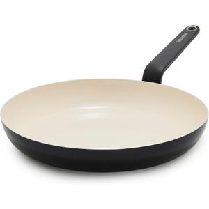 GreenPan Rio Advanced 12" Frying Pan Skillet, Ceramic Nonstick PFAS-Free, Induction Ready, Dishwasher and Oven Safe, Black