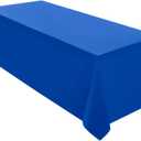Surmente Blue Tablecloth 90 x 132-inch Rectangular Polyester Table Cloth for Weddings, Banquets, or Restaurants