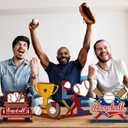 6 Pcs Baseball Party Table Decorations Baseball Wood Table Centerpieces Sports Wooden Sign Tabletop Decorations for Fans Club Sport Party Birthday Home School Desk Shelves Tiered Tray Decor