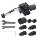 Hoypeyfiy P1P/P1S Hotend Complete Kit, with 0.2/0.4/0.6/0.8mm Quick-Change Nozzle Tips, Replacemen for Bambu Lab P1S/P1P 3D Printer, Maximize Printing Flexibility