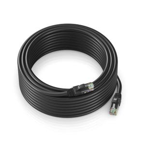 Maximm Cat 6 Ethernet Cable - 100 ft High-Speed LAN, Internet, Patch & Network Cable - UTP, 10Gbps, 550MHz Ethernet Cord - Black