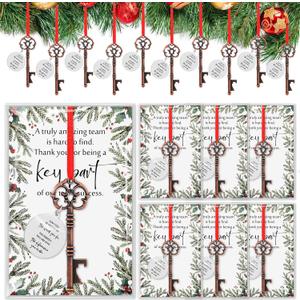 Landical 20 Sets of Christmas Inspirational Employee Appreciation Gifts, with Bottle Opener Ornaments and Thank You Cards May You Be Proud of the Work You Do Team Gifts for Employees Staff Coworkers