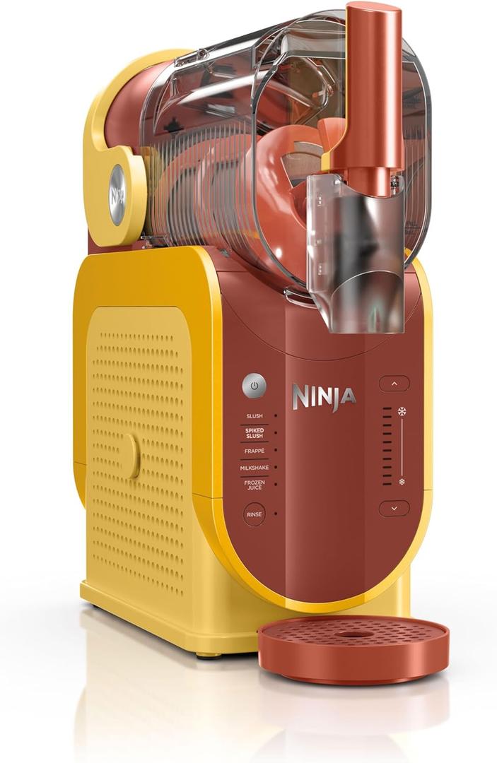 Ninja SLUSHi Professional Frozen Drink Maker with RapidChill Technology, 88 oz. Frozen Drink & Slushie Machine, 5 Preset Programs, Frozen Margaritas, Frapps, and More, Orange Mango, FS301OR