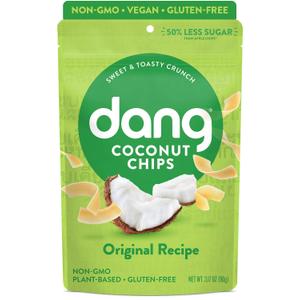 6pcs Dang Toasted Coconut Chips Original, 3.17 oz, Best By Apr 01, 2026