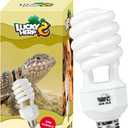 LUCKY HERP UVA UVB Reptile Light 10.0, Desert UVB 150 Compact Lamp, UVB Light for Reptiles 23W, UVA UVB Reptile Light Bulb, UVB Bulb for Reptiles Bearded Dragons Lizards Tortoises Snakes