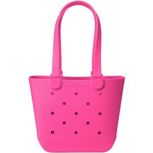 Simple Modern Medium Beach Bag | Waterproof Getaway Rubber Tote with Zipper Pocket for Travel, Pool, Boat, Groceries, Sports | Malibu