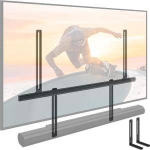 monTEK Soundbar Mount up to 22 lbs fits Sonos Arc/Arc Ultra/Beam/Ray/Playbar, Bose Soundbar, Samsung & Sony & LG & JBL, Adjustable Soundbar Mount Under TV, Black