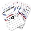 Soiceu Fighter Pilot Birthday Invitations Pilot Airplane Boy Birthday Party Invites with Envelopes Set of 20