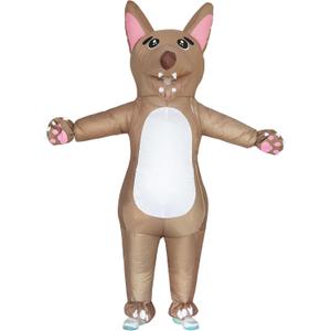 Inflatable Shark Costume Funny Adult Fun Party Halloween Tiger Costume Blow Up Costume for Easter Egg Hunts, Suitable For Height 5'4'' - 6'5''