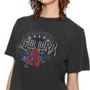 Rebecca Minkoff Women's T-Shirt (Medium), Dark Stone Wash