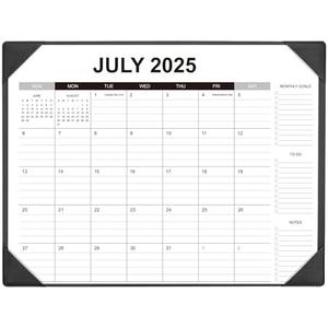 Desk Calendar 2025-2026 with Desk Mat – 22" x 17" Large Desk Pad Calendar Runs From Jul 2025 to Dec 2026, Office Supplies Desktop Calendar with To-Do, Notes & Goals Sections, for Office Planning or Organizing