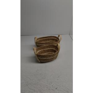 Small Bamaboo Basket 2Pcs