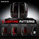 Daikokuya Full Led tail Lights Fit for 2016-2018 GMC Sierra 3500HD,2015-2018 Chevy Silverado 1500 2500HD 3500HD, Starting Animated,Dynamic Turn Signal Lights,Reverse Lights Smoked Rear Lights Assembly