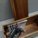 Extra Large Cable Management Box, Wood Cord Hider Box & Organizer for Power Strip, TV Wires & Desk Cable Storage (Solid Acacia)